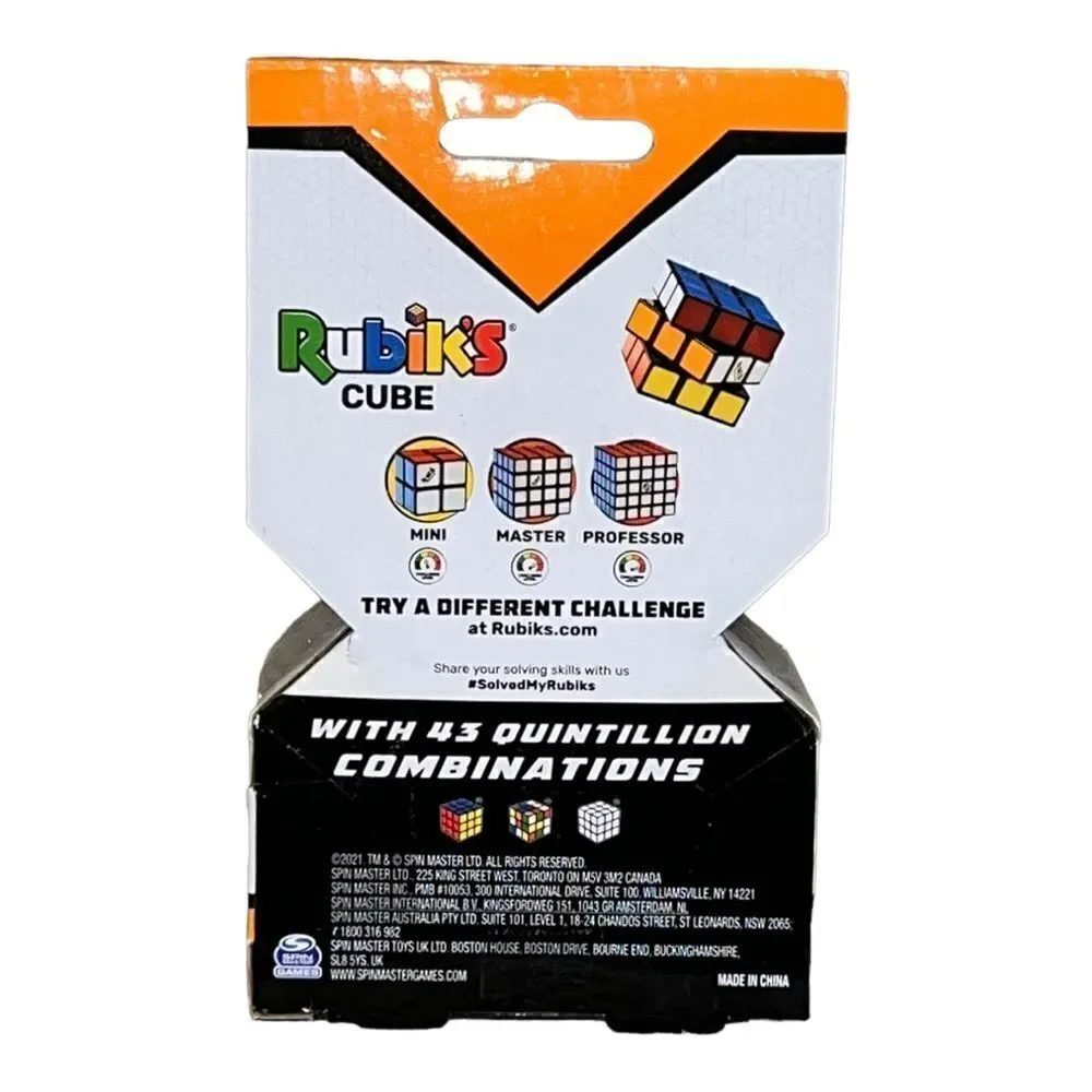 Spinmaster Rubik's Cube 3x3 Puzzle Brain Teaser Multicolor Full Size New